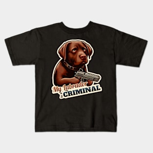 Criminal Labrador Kids T-Shirt